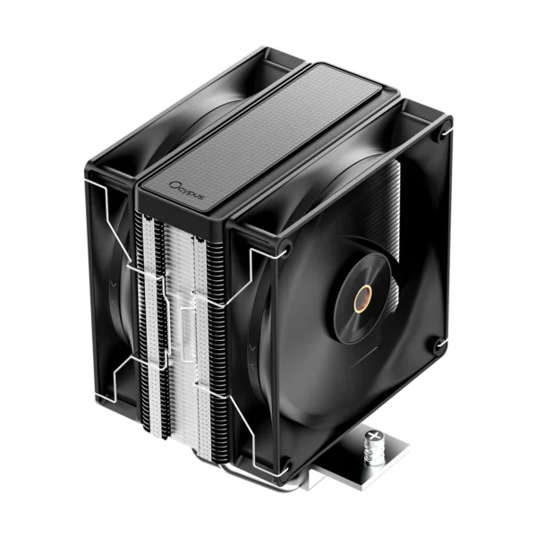 OCYPUS Delta A40 Elite BK Dual Fan CPU Air Cooler - 220W TDP - 4 Copper Heat Pipes - DELTA-A40-BK2NNWN00X-GL