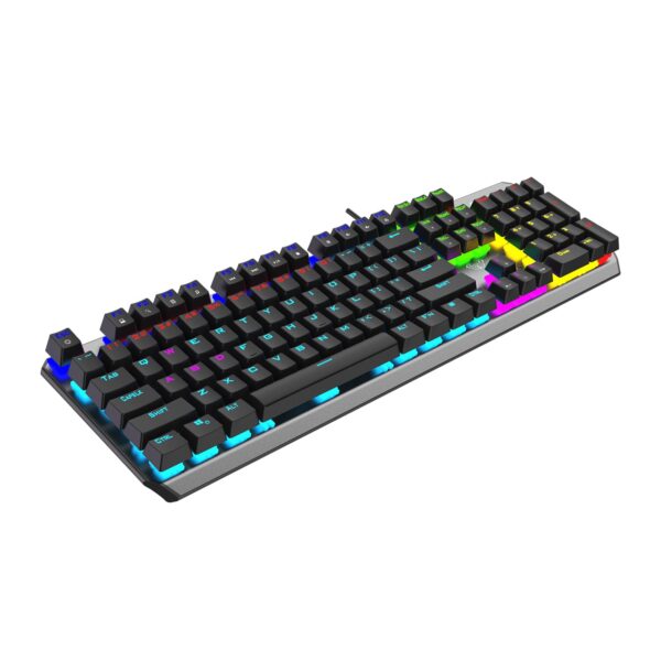 1-23101Q14Q0U0 Aula F2066-II Wired Mechanical Gaming Keyboard Full Size 104 Keys Metal Panel Blue Switch RGB - Aula F2066-II