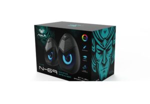 Aula N-69 Compact Desktop Speaker 2.0 Channel USB Powered RGB - Aula N-69