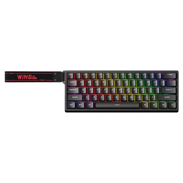 Aula WIN 60 Wired Magnetic Switch Gaming Keyboard 60% Layout 8000Hz Polling Rate Black - Aula WIN 60 Black