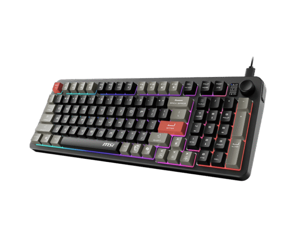 1024 (1) MSI FORGE GK110 RGB Gaming Keyboard Volume Scroll Wheel Dedicated Hotkeys - FORGE GK110