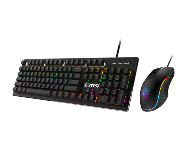 MSI FORGE GK300 Gaming Combo Mechanical Blue Switches 7200 DPI Optical Mouse RGB - FORGE GK300 COMBO BLUE US