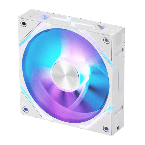 MSI MPG EZ120 ARGB WHITE Single Pack 120mm Magnetic PWM Fan with FDB Bearing - MPG EZ120 ARGB WHITE- 1W