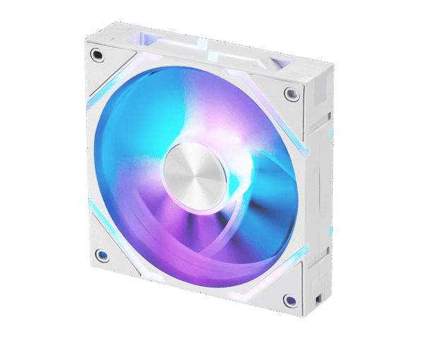 MSI MPG EZ120 ARGB WHITE Single Pack 120mm Magnetic PWM Fan with FDB Bearing - MPG EZ120 ARGB WHITE- 1W