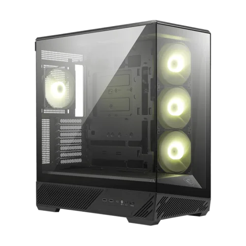 MSI MAG PANO 130R PZ Mid Tower Gaming Case 270 Degree Panoramic Glass Project Zero Support - MAG PANO 130R PZ