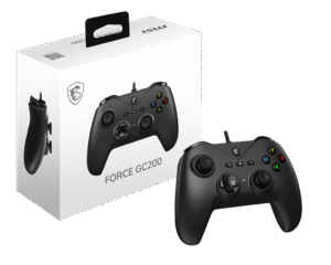 MSI FORCE GC200 Wired Gaming Controller with Magnetic Hall Effect Triggers and Haptic Feedback - FORCE GC200