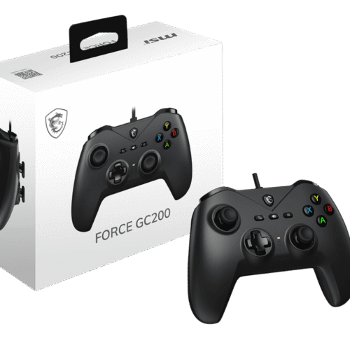 MSI FORCE GC200 Wired Gaming Controller with Magnetic Hall Effect Triggers and Haptic Feedback - FORCE GC200