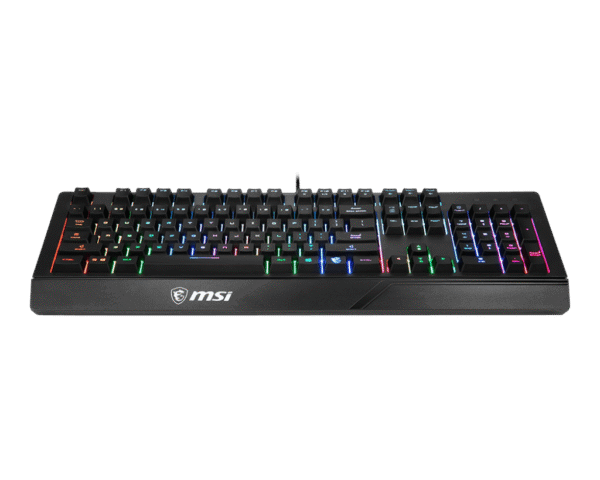 MSI VIGOR GK20 Gaming Keyboard Ergonomic Keycaps Rainbow LED 12-Key Anti-Ghosting - VIGOR GK20