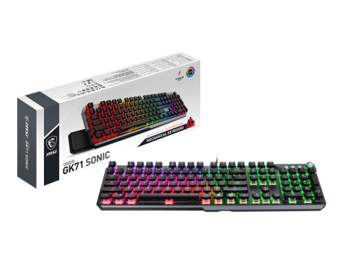 MSI Vigor GK71 Sonic RGB Mechanical Gaming Keyboard MSI Sonic Red Linear Switches - VIGOR GK71 SONIC RED