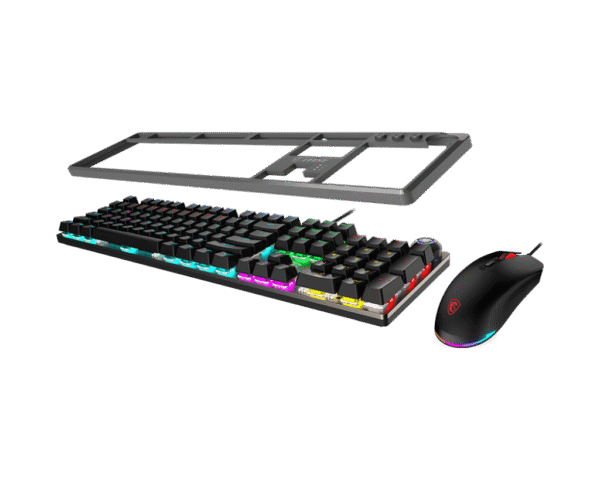 1024 (2) MSI FORGE GK310 Gaming Combo Mechanical Red Switches Hot-Swappable RGB Keyboard and 7200 DPI Mouse - FORGE GK310 COMBO RED US