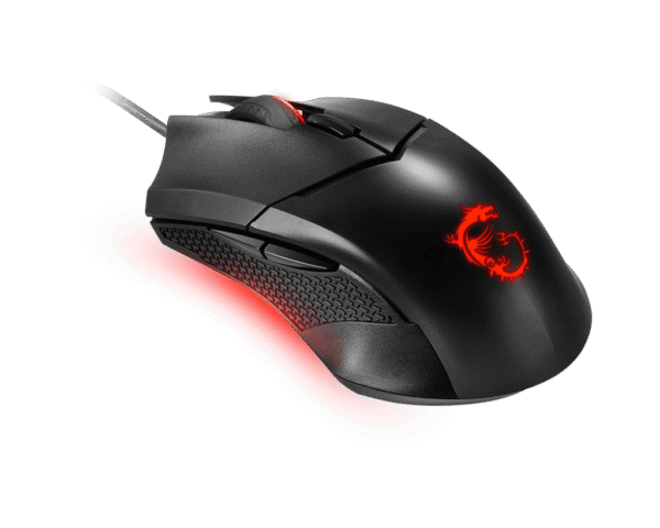 MSI CLUTCH GM08 Optical Gaming Mouse 4200 DPI Adjustable Weight Red LED - CLUTCH GM08