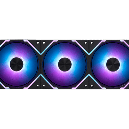 MSI MPG EZ120 ARGB Black 3-Fan Pack Magnetic Daisy-Chain 120mm PWM Fans with Hub - MPG EZ120 ARGB- 3B