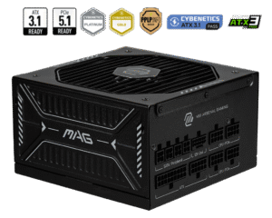 MSI MAG A850GLS PCIE5 850W 80 PLUS Gold Full Modular Power Supply ATX 3.1 PCIe 5.1 Ready - MAG A850GLS PCIE5