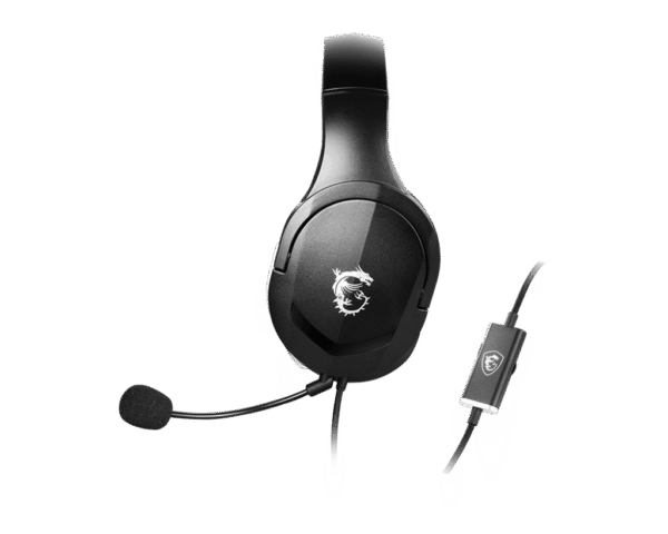 MSI IMMERSE GH20 Ultra-Lightweight Wired Gaming Headset 40mm Drivers 3.5mm Jack - IMMERSE GH20