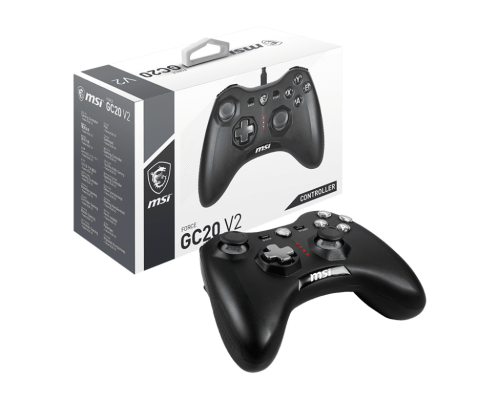 MSI FORCE GC20 V2 WIRED Gaming Controller with 256-Level Precision Triggers and Dual Vibration - FORCE GC20 V2 WIRED