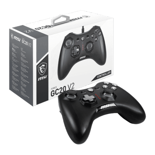MSI FORCE GC20 V2 WIRED Gaming Controller with 256-Level Precision Triggers and Dual Vibration - FORCE GC20 V2 WIRED