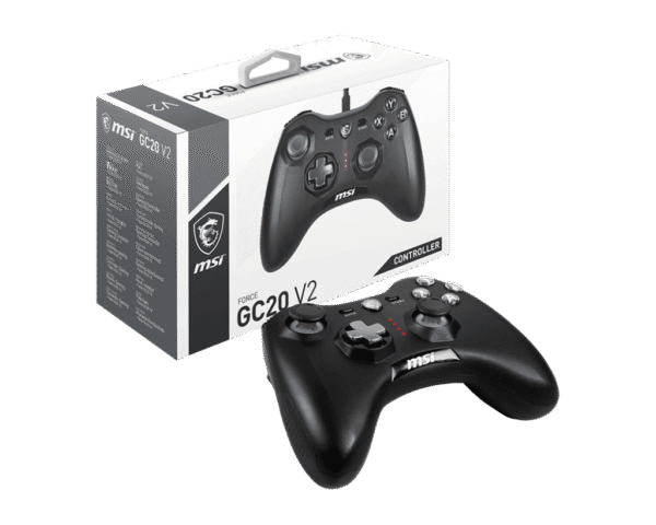 MSI FORCE GC20 V2 WIRED Gaming Controller with 256-Level Precision Triggers and Dual Vibration - FORCE GC20 V2 WIRED