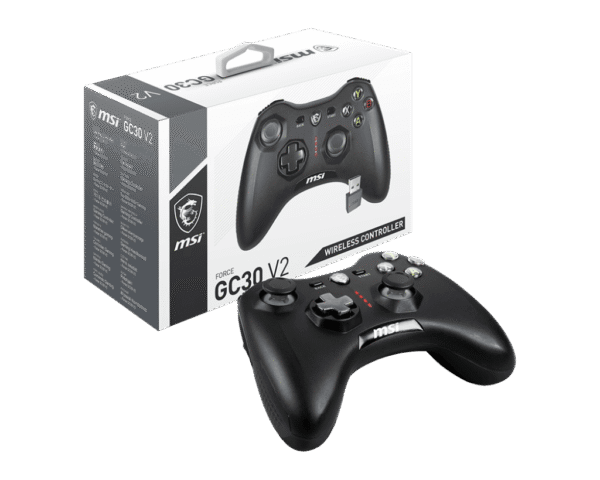 MSI FORCE GC30 V2 Wireless and Wired Dual Mode Gaming Controller for PC and Android - FORCE GC30 V2