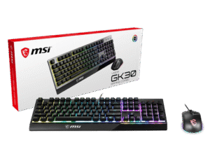 1024 (3) MSI VIGOR GK41 Mechanical Gaming Keyboard Kailh Red Switches 6-Color LED - VIGOR GK30 COMBO