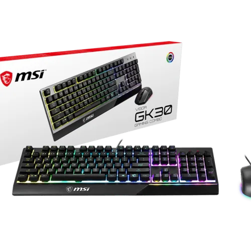 MSI VIGOR GK41 Mechanical Gaming Keyboard Kailh Red Switches 6-Color LED - VIGOR GK30 COMBO