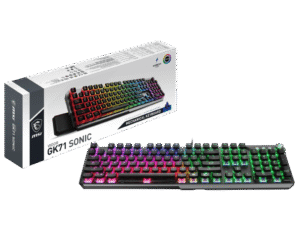 MSI Vigor GK71 Sonic RGB Mechanical Gaming Keyboard MSI Sonic Blue Clicky Switches - VIGOR GK71 SONIC BLUE US