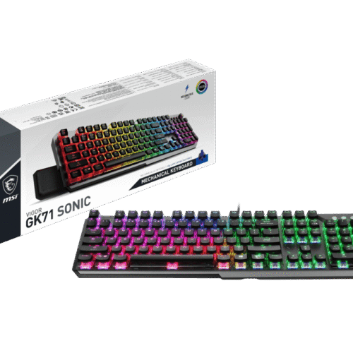 MSI Vigor GK71 Sonic RGB Mechanical Gaming Keyboard MSI Sonic Blue Clicky Switches - VIGOR GK71 SONIC BLUE US