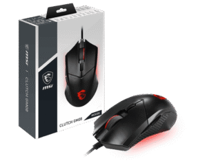MSI CLUTCH GM08 Optical Gaming Mouse 4200 DPI Adjustable Weight Red LED - CLUTCH GM08