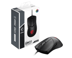 MSI CLUTCH GM31 LIGHTWEIGHT Optical Gaming Mouse 12000 DPI 58g - CLUTCH GM31 LIGHTWEIGHT