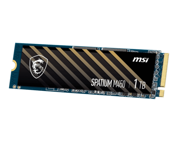 MSI SPATIUM M450 PCIe 4.0 NVMe M.2 SSD 500GB 3D NAND - SPATIUM M450 PCIE 4.0 NVME M.2 500GB