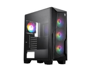 MSI MAG FORGE 130A AIRFLOW Mid Tower Gaming Case Tempered Glass 4x Auto RGB Fans - MAG FORGE 130A AIRFLOW
