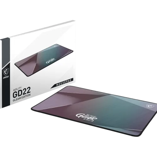 MSI AGILITY GD22 GLEAM EDITION Zero-Friction Splash-Proof Gaming Mousepad 320x220mm - AGILITY GD22 GLEAM EDITION