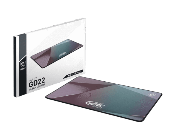 MSI AGILITY GD22 GLEAM EDITION Zero-Friction Splash-Proof Gaming Mousepad 320x220mm - AGILITY GD22 GLEAM EDITION