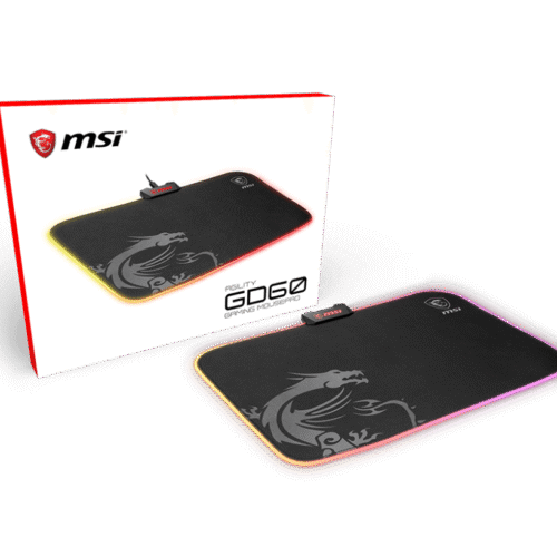 MSI AGILITY GD60 RGB Gaming Mousepad Micro-Textured Precision Surface - AGILITY GD60