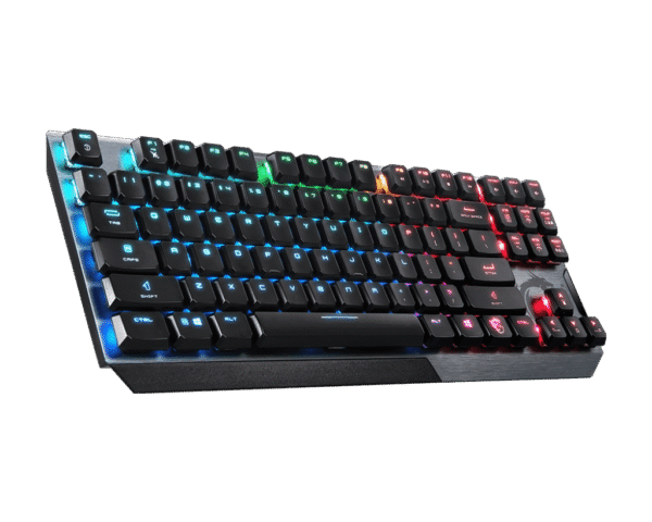 1024 MSI VIGOR GK50 Low Profile TKL Mechanical RGB Gaming Keyboard Kailh White Clicky - VIGOR GK50 LOW PROFILE/TKL