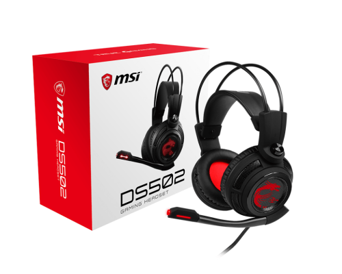 MSI DS502 Virtual 7.1 Surround Sound Wired Gaming Headset - DS502