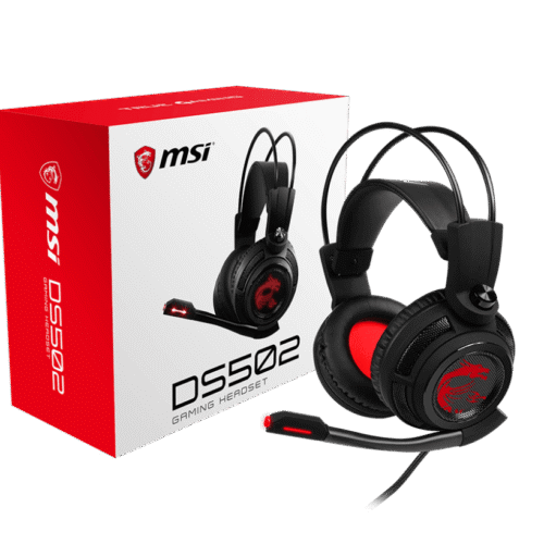 MSI DS502 Virtual 7.1 Surround Sound Wired Gaming Headset - DS502