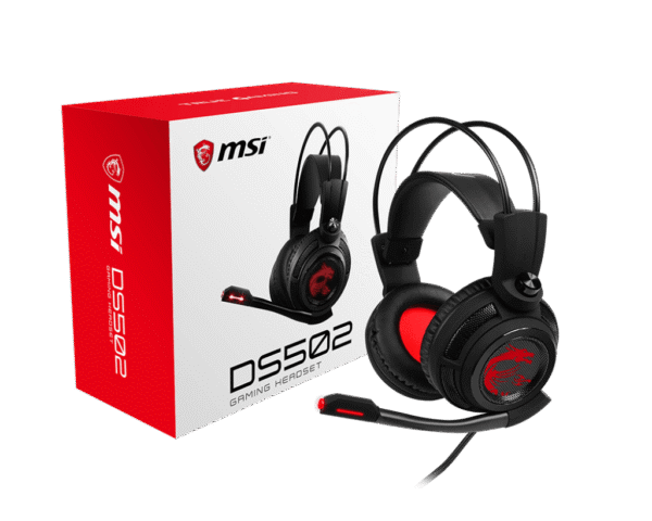 MSI DS502 Virtual 7.1 Surround Sound Wired Gaming Headset - DS502