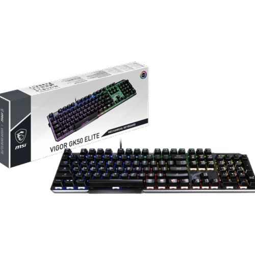 MSI VIGOR GK50 ELITE Mechanical Gaming Keyboard Kailh Box White Clicky RGB - VIGOR GK50 ELITE BOX WHITE