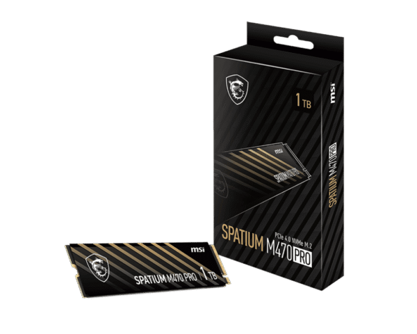 MSI SPATIUM M470 PRO 2TB NVMe M.2 PCIe 4.0 SSD - S78-440Q990-P83