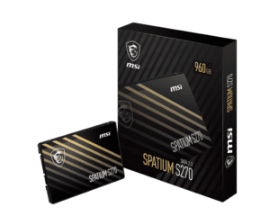 MSI SPATIUM S270 SATA III 2.5 Inch Internal SSD 960GB 3D NAND - SPATIUM S270 SATA 2.5" 960GB