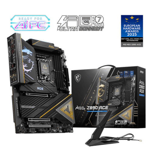 MSI MEG Z890 ACE Motherboard LGA 1851 Intel Z890 ATX DDR5 Wi-Fi 7 10G LAN Thunderbolt 4 - MEG Z890 ACE