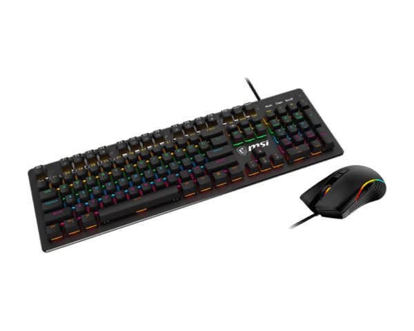 MSI FORGE GK300 Gaming Combo Mechanical Blue Switches 7200 DPI Optical Mouse RGB - FORGE GK300 COMBO BLUE US