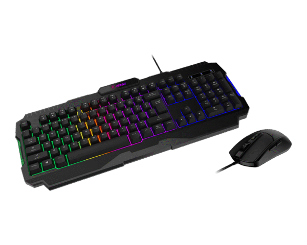 MSI FORGE GK100 Gaming Combo 6400 DPI RGB Optical Mouse and 19-Key Anti-Ghosting Keyboard - FORGE GK100 COMBO US