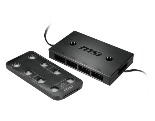 MSI MAG MAX ARGB 1 to 8 Addressable RGB Controller Hub with RF Remote - MAG MAX ARGB