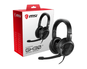 1024 (5) MSI IMMERSE GH30 V2 Lightweight Wired Gaming Headset 40mm Drivers Detachable Mic 3.5mm - IMMERSE GH30 V2