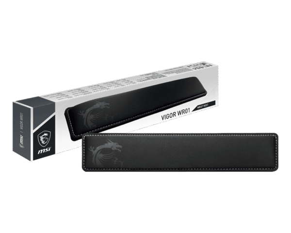 MSI VIGOR WR01 Keyboard Wrist Rest Cooling Gel-Infused Memory Foam Antibacterial Coating - VIGOR WR01 WRIST REST