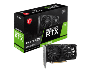 MSI NVIDIA GeForce RTX 3050 VENTUS 2X E 6GB GDDR6 OC Graphics Card - MSI RTX 3050 VENTUS 2X E 6GB OC