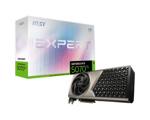 MSI GeForce RTX 5070 Ti 16G EXPERT OC NVIDIA Blackwell 16GB GDDR7 Flow Frozr 2 - RTX 5070 TI 16G EXPERT OC