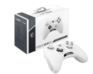 MSI FORCE GC30 V2 WHITE Wireless and Wired Dual Mode Gaming Controller - FORCE GC30 V2 WHITE