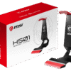 MSI HS01 Metallic Gaming Headset Stand with Phone Holder and Cable Management - HS01 HEADSET STAND